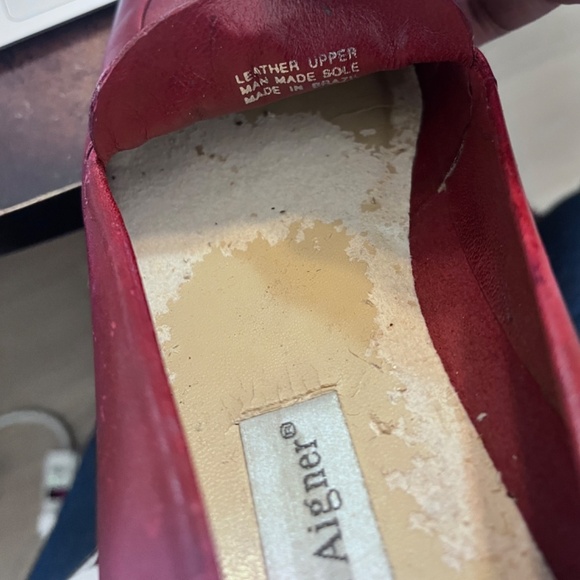 ✨Vintage Etienne Aigner Burgundy Red Leather Loafers - Size  9. ✨ - Picture 11 of 12